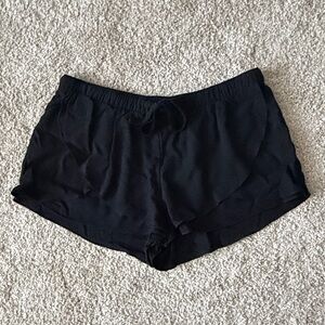 Black Lightweight Lounge Shorts